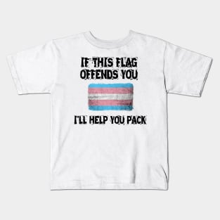 if this flag offends you-trans Kids T-Shirt